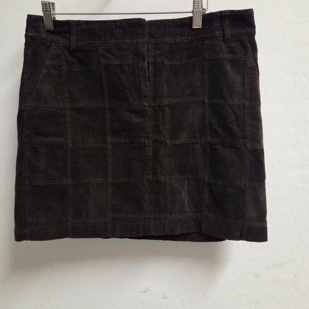 Vintage The Loft Pencil Dark‎ Brown Skirt-Size 6 corduroy material